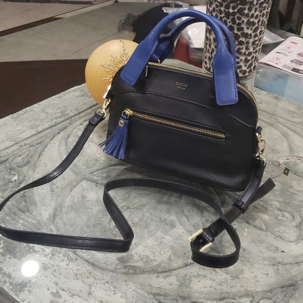 TUTILO NEW YORK BLACK CROSSBODY BAG PURSE NEW
